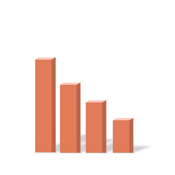 橘色表格树形图图片下载