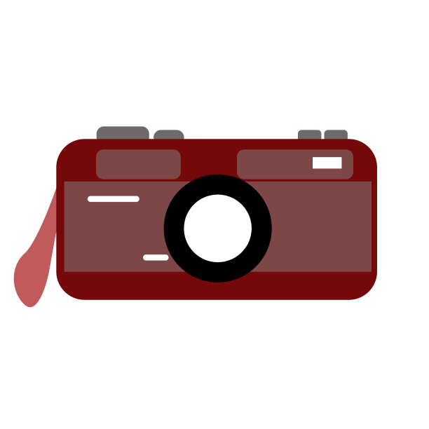 相机卡通红色图片下载