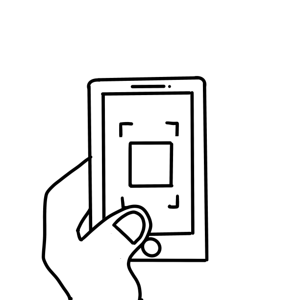 手机扫码线条元素图片下载