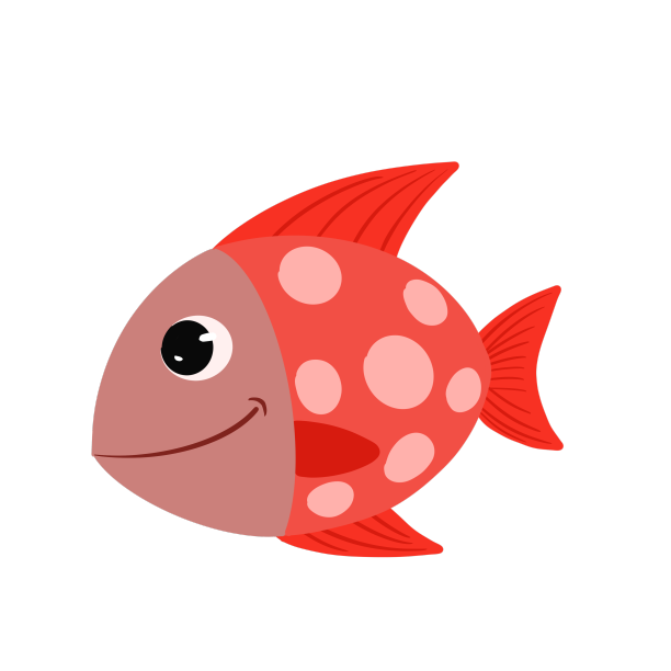 海洋生物大头鱼插画素材图片下载