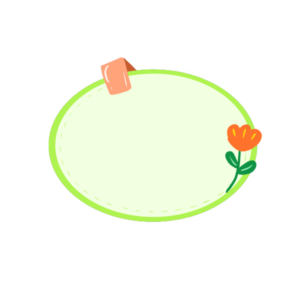 卡通边框绿色图片下载