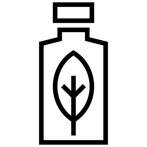 清新化妆品标签线条图标矢量图图片下载