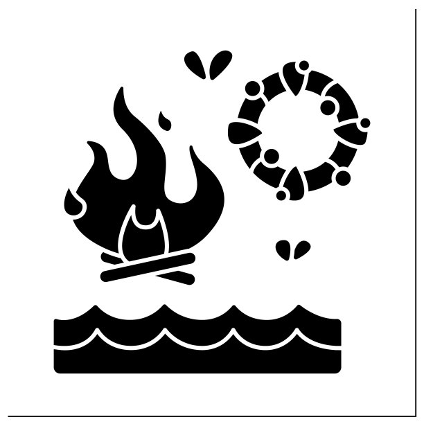 仲夏前夜的象形符号图片下载