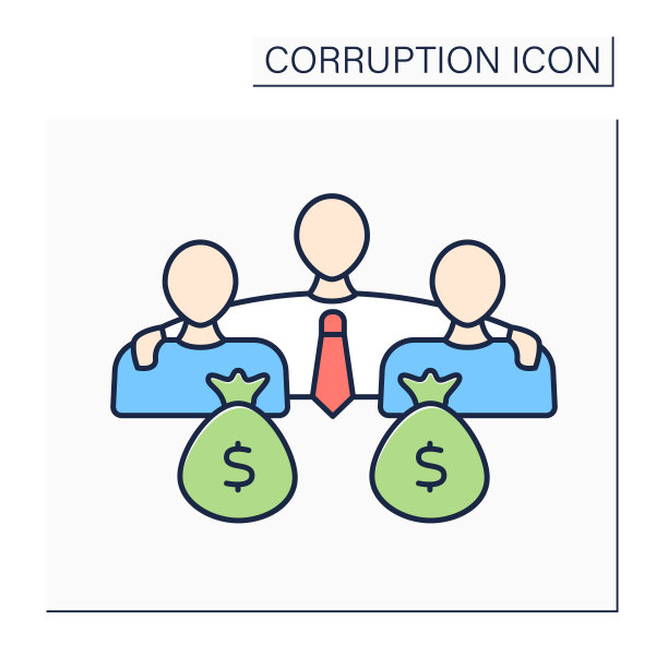 裙带关系彩色图标图片下载