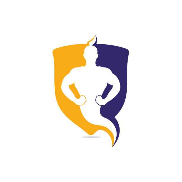 精灵吉祥物图标设计。魔术幻想精灵概念标志。图片下载