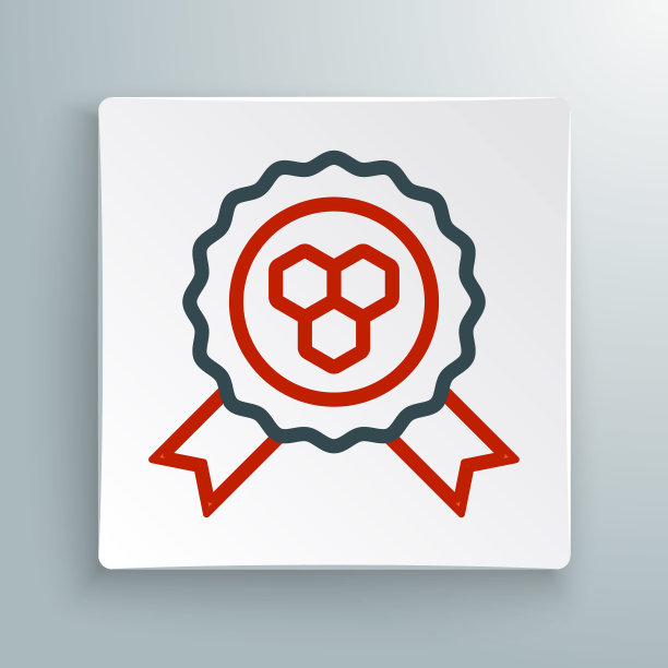 线蜂蜜奖图标孤立的白色背景。蜂蜜奖章。色彩斑斓的轮廓的概念。向量图片下载