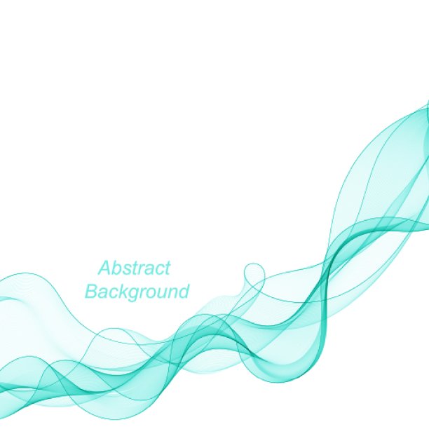 青绿色波浪线。抽象的插图。蓝色的波浪。每股收益10图片下载