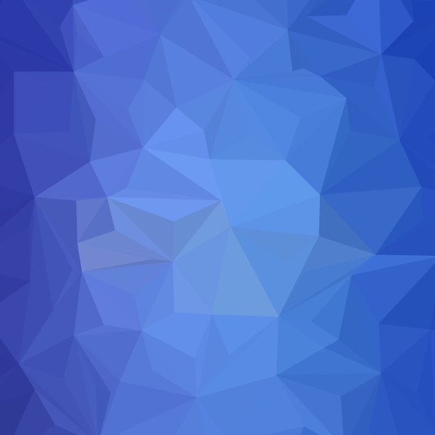 蓝色多边形图案，由三角形组成。几何背景在折纸风格与梯度。三角设计为您的业务。每股收益10图片下载