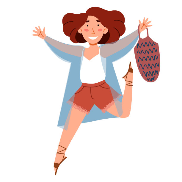 时尚女孩在夏天的衣服。放荡不羁的风格。图片下载