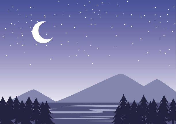 星空自然夜景(背景)图片下载