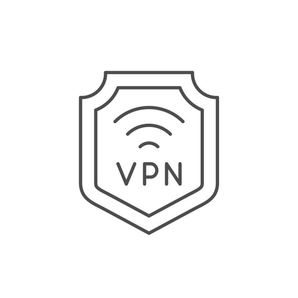 VPN安全线轮廓图标图片下载
