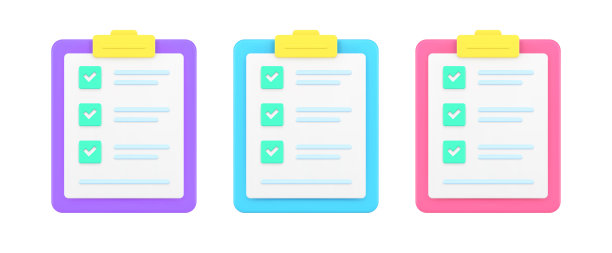 剪贴板纸文件计划控制业务或问卷回答做了检查标记图片下载