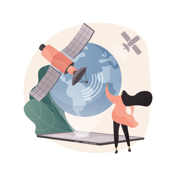 全球网络连接抽象概念矢量插图。图片下载