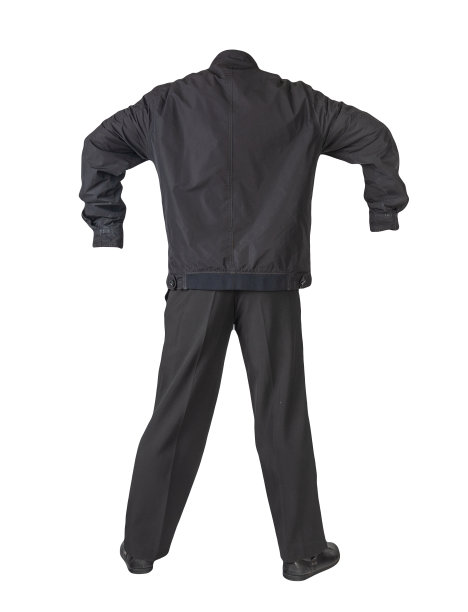 男人的夹克，裤子和皮鞋孤立在白色的背景。图片下载