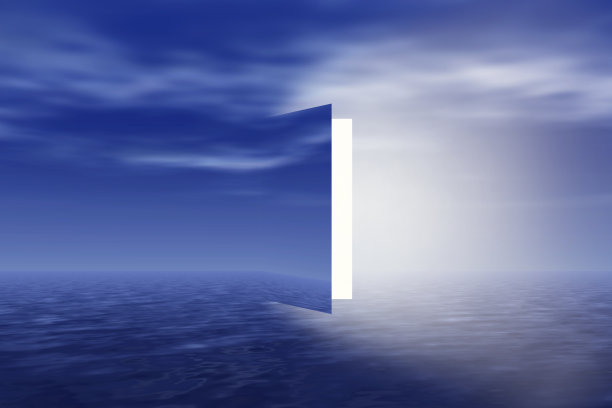 天上的天堂之门。精神上的，死后重生的概念图片下载