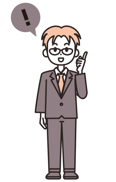 一个穿着销售代表服装的男子作解释的插图。图片下载