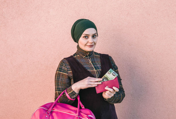 穆斯林妇女和澳元图片下载