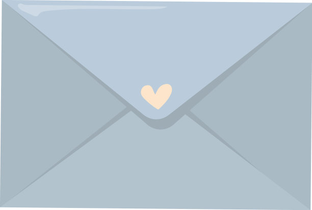 里面有爱心的信封是写给浪漫的信图片下载