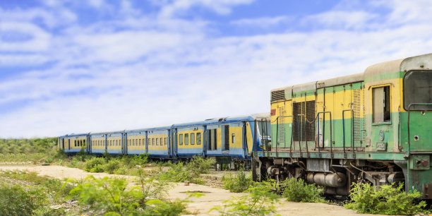 废弃的火车，旧火车站，达喀尔，塞内加尔，非洲，照片图片下载