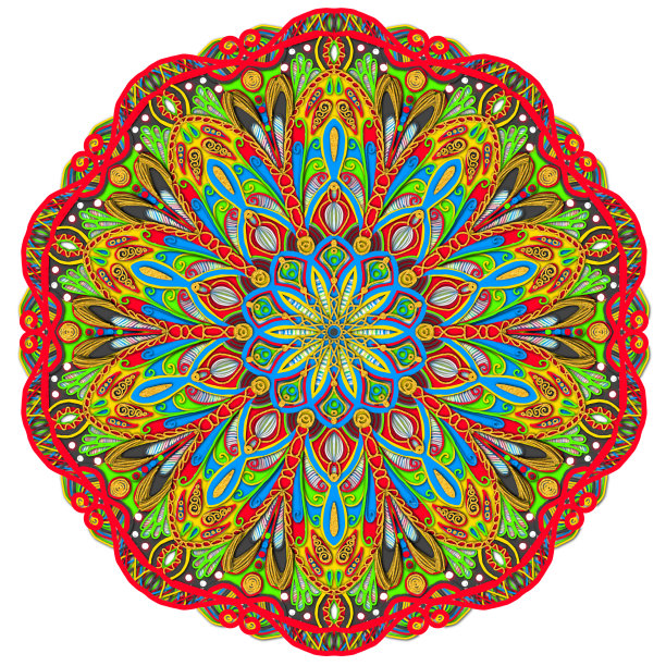 多彩的曼荼罗禅宗放松图片下载