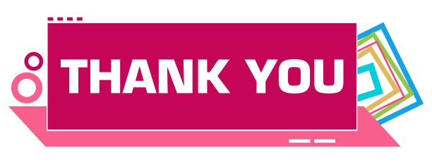 谢谢你粉红色的彩色边框圈图片下载