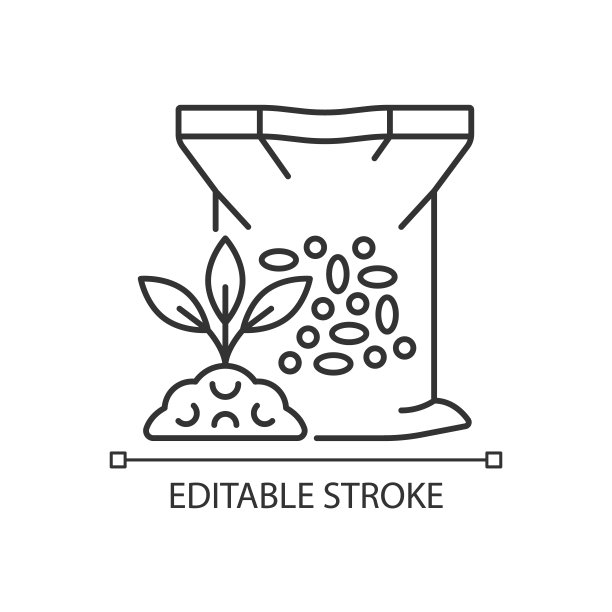 粒状肥料线性图标图片下载