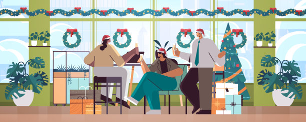 人们喝着香槟酒，商人们庆祝企业聚会新年圣诞节日庆祝活动图片下载