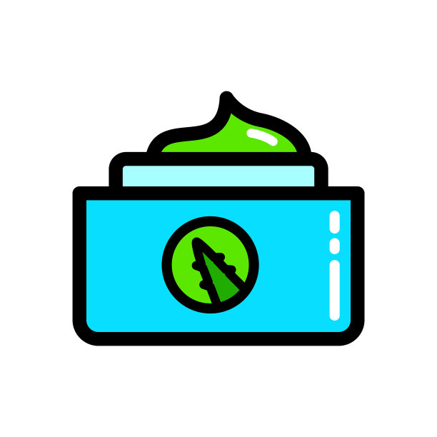 芦荟简单的颜色线性图标图片下载