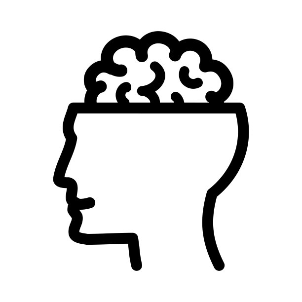 大脑轮廓图标图片下载