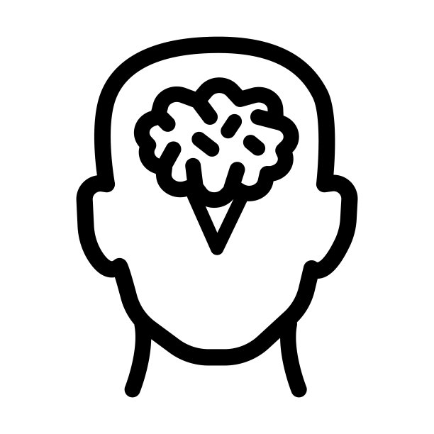 大脑轮廓图标图片下载