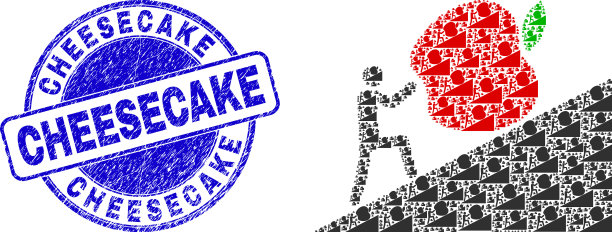 有抓痕的芝士蛋糕邮票和男人滚苹果图片下载