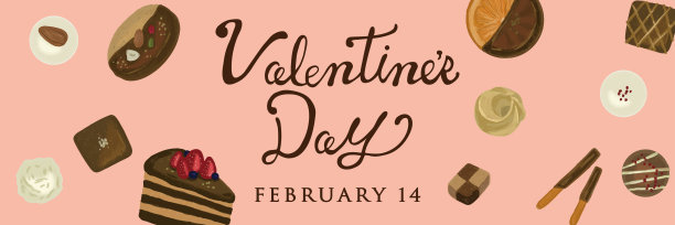 巧克力背景设计与手绘触摸图片下载