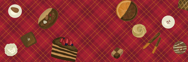 巧克力背景设计与手绘触摸图片下载