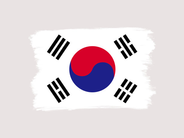 国旗符号图标说明，韩国设计与干刷图片下载