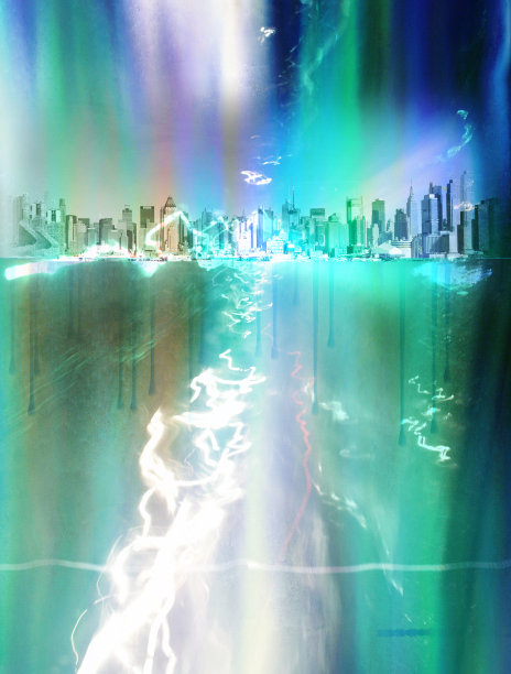 纽约抽象画图片下载