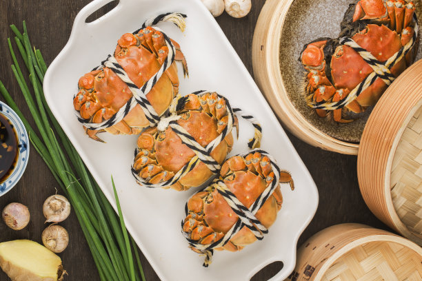 新鲜美味的大闸蟹图片下载