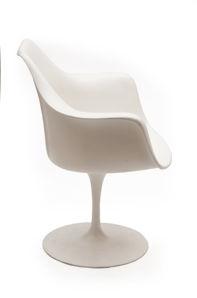 白色郁金香太空时代扶手椅图片下载