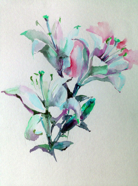 抽象鲜艳的装饰背景。花图案手工制作。美丽、温柔、浪漫的夏日花束图片下载