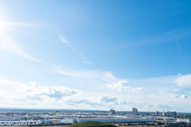 铁路分类场鸟瞰图，麦克米伦场，枫树，沃恩，加拿大图片下载