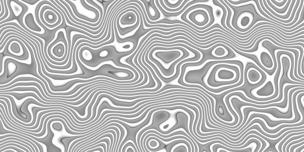 单色抽象轮廓线几何图案背景图形现代纹理三维插图图片下载