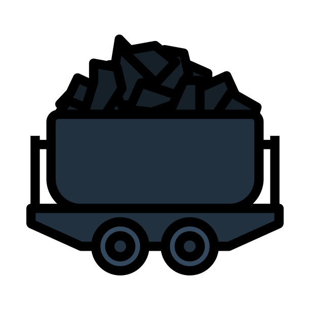 煤矿煤车图标图片下载