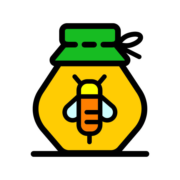 蜂蜜瓶简单图标图片下载