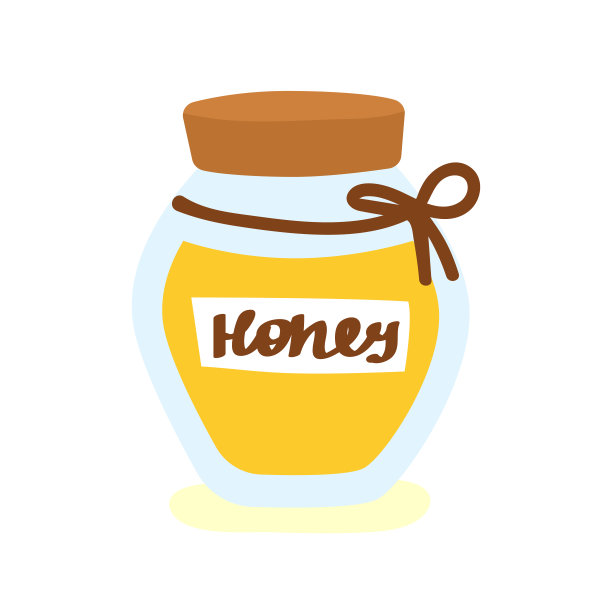 蜂蜜罐向量图片下载