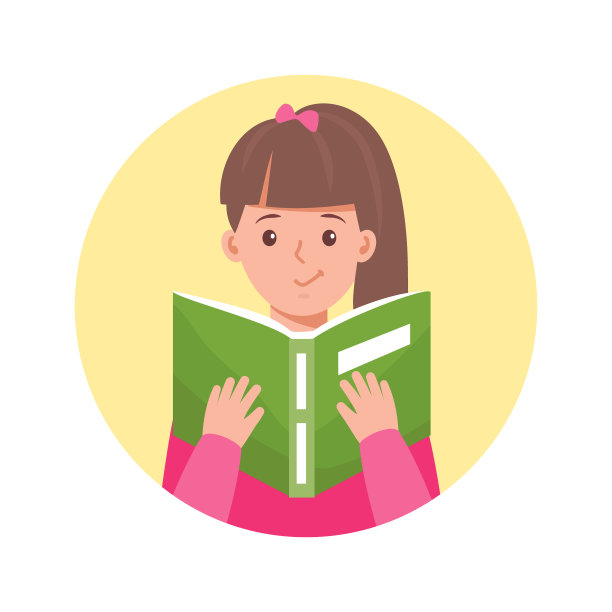 可爱的女人在读书，教育理念图片下载