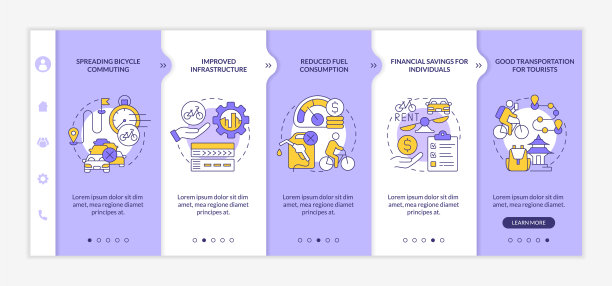 自行车共享优势上登向量模板图片下载