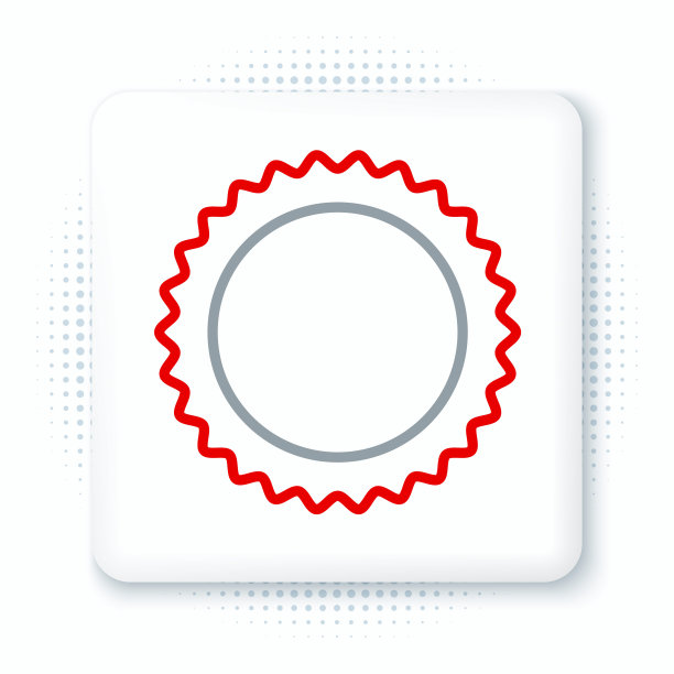 线太阳图标孤立的白色背景。夏天的象征。好晴天。色彩斑斓的轮廓的概念。向量图片下载