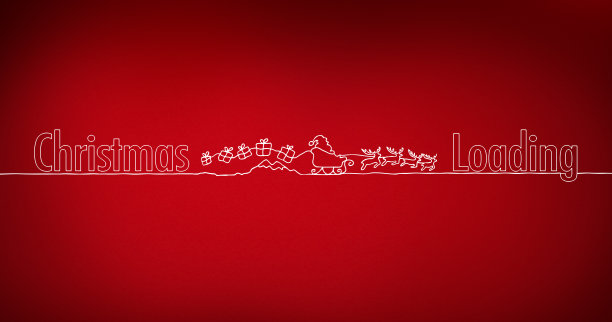 “圣诞装载”与Weihanchtsmann和雪橇图片下载