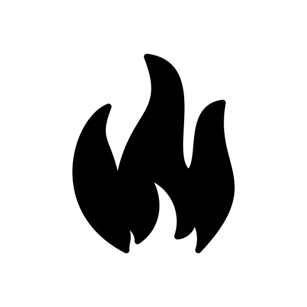 火图标设计矢量模板插图标志和符号EPS 10白色背景图片下载