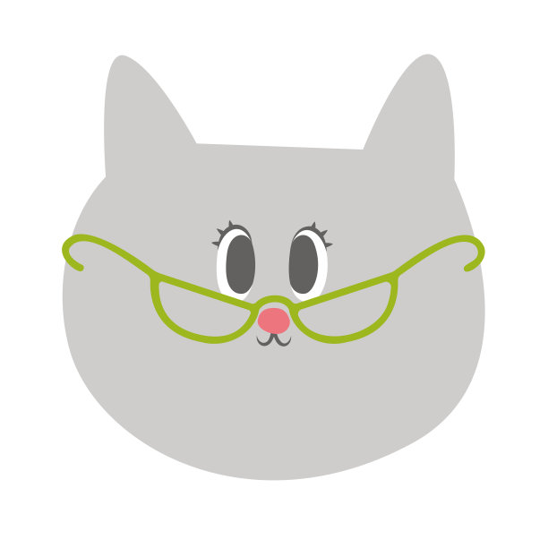 戴眼镜的女猫脸图片下载