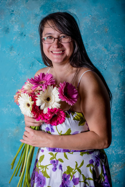 花束的肖像图片下载